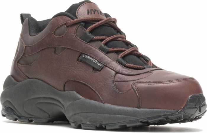 view #1 of: HYTEST 10071 Brown Conductive Steel Toe Unisex Athletic Oxford