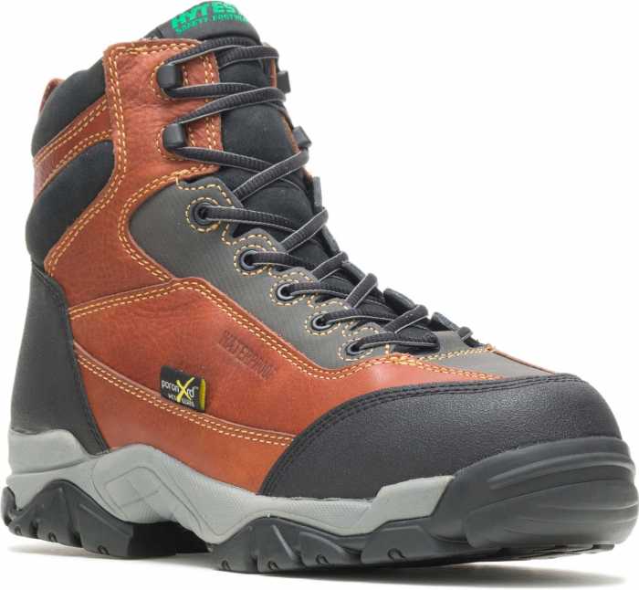 view #1 of: HYTEST 12253 Apex, Men's, Brown, Comp Toe, EH, Mt, WP/Insulated, 6 Inch Boot