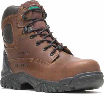 HYTEST 12481 Brown Electrical Hazard, Composite Toe, Puncture Resistant, Non-Metallic Waterproof Unisex 6 Inch Hiker