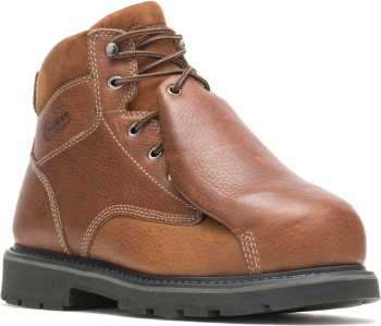 HYTEST 13371 Tan Electrical Hazard, Steel Toe, Leather Covered External Met Guard Men's 6 Inch Boot
