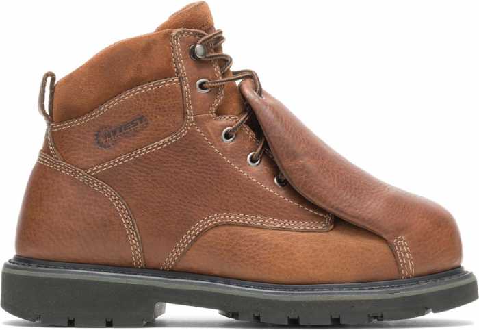 alternate view #2 of: HYTEST 13371 Tan Electrical Hazard, Steel Toe, Leather Covered External Met Guard Men's 6 Inch Boot