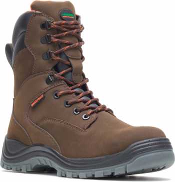 HYTEST 14781 Unisex, Brown, Steel Toe, EH, Waterproof, 8 Inch Boot