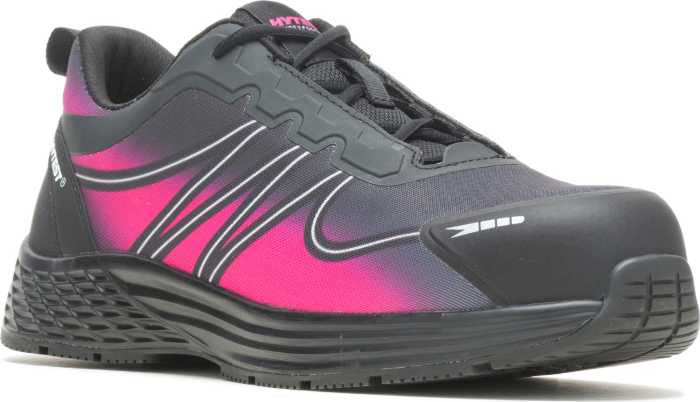 view #1 of: HYTEST 17432 Dash, Women's, Black/Pink, Comp Toe, EH, Low Athletic