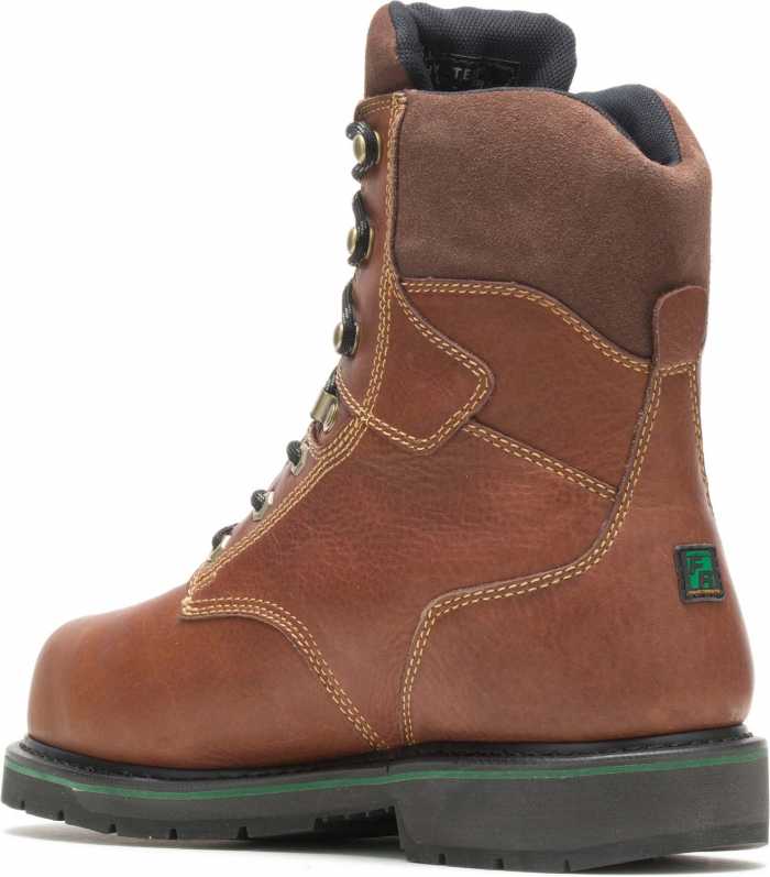 HYTEST FootRests 24231 Brown Electrical Hazard, Composite Toe, Internal Met Guard, Waterproof Men's 8 Inch Work Boot