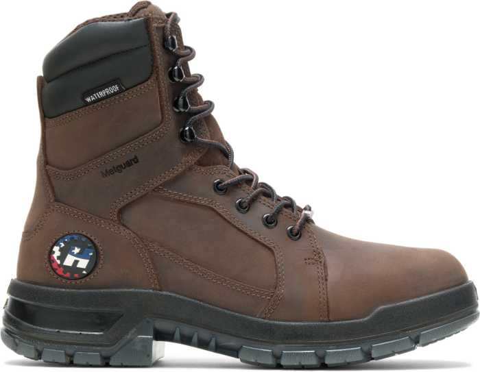 alternate view #2 of: HYTEST 44511 Admiral, Men's, Brown, Steel Toe, EH, Mt, WP, 8 Inch Boot