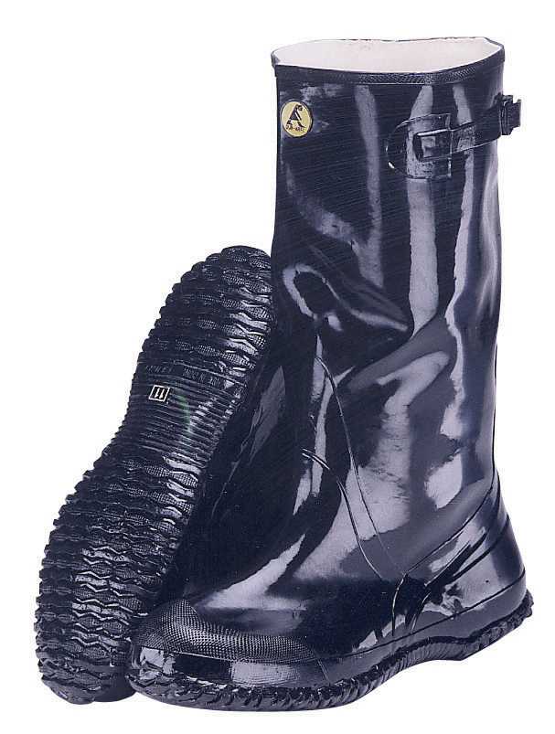 view #1 of: Abel AB6950BLK Black Rubber 17 Inch Soft Toe Pullover Slush Boot 100% Waterproof