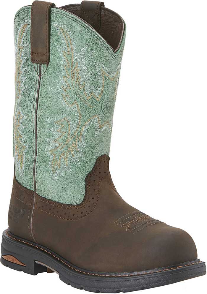 view #1 of: Ariat AR10015405 Tracey, Women's, Brown, Comp Toe, WP, Western, Pull On, Work Boot