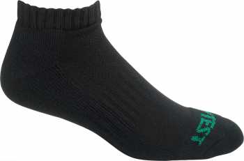 HyTest AS797BLK-12PK Men's, Black, Cotton, Low Cut Sock