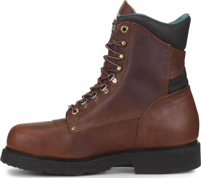 alternate view #3 of: Carolina CA1809 Men's Brown, Steel Toe, EH, 8 Inch Boot, Made In USA