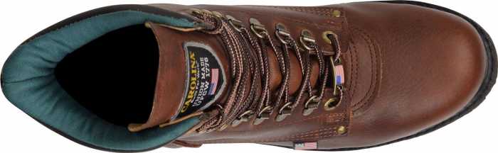 alternate view #4 of: Carolina CA1809 Men's Brown, Steel Toe, EH, 8 Inch Boot, Made In USA