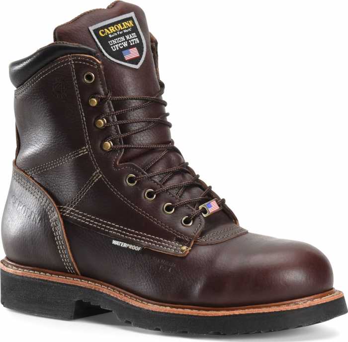 Carolina CA1816 Men's Brown, 8 Inch, Comp Toe, EH, Waterproof, Made In USA Boot