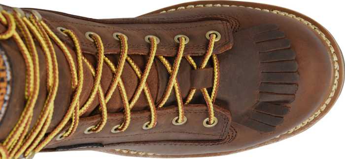 alternate view #4 of: Carolina CA9824 Spruce, Men's, Copper, Steel Toe, EH. WP, Lace To Toe, Logger, 8 Inch, Work Boot