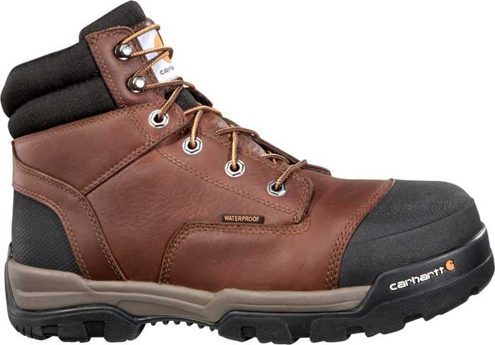 alternate view #2 of: Carhartt CME6355 Ground Force, Men's, Brown, Comp Toe, EH, WP, 6 Inch Boot