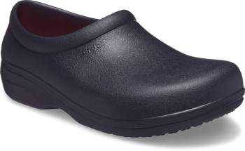 Zapato de trabajo estilo zueco antideslizante, con puntera blanda, negro, unisex, Crocs CR207230-001 Crocs On The Clock Literide