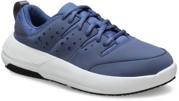 Zapato de trabajo deportivo bajo antideslizante, con puntera blanda, azul storm/bijou blue, para hombre, Crocs CR209475-4GS Crocs On The Clock