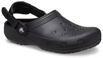Crocs CR209952-001 Classic, Unisex, Black, Soft Toe, Slip Resistant, Clog, Work Shoe