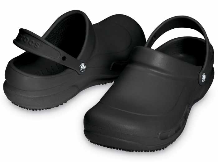 alternate view #3 of: Crocs Bistro Unisex Black Slip Resistant Soft Toe Clog