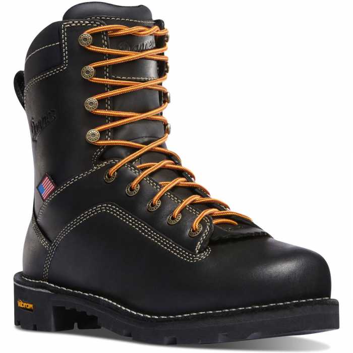 view #1 of: Danner DH17311 Quarry, Men's, Black, Alloy Toe, EH, WP, 8 Inch Boot