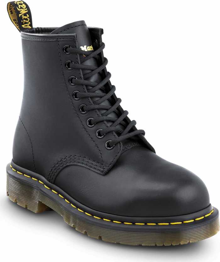 view #1 of: Dr. Martens DMR26307001 1460 Originals 8-Eye Lace Up, Unisex, Black, Steel Toe, EH, 6 Inch Boot