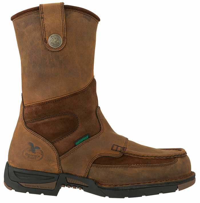view #1 of: Georgia Boot GA4603 Athens, Men's, Brown, Steel Toe, EH, WP, Pull On Boot