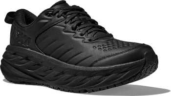 Zapato de trabajo deportivo antideslizante con puntera blanda, negro, de mujer, HOKA HO1110521BBLC Bondi SR