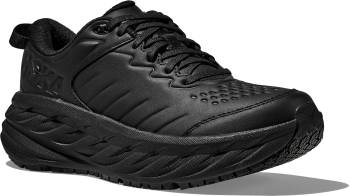 HOKA HO1129350BBLC Bondi SR Men's, Black, Soft Toe, Slip Resistant, Athletic Wide Work Shoe