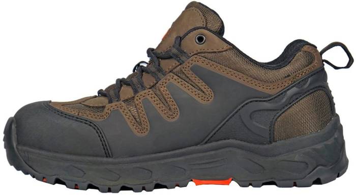 alternate view #3 of: Hoss Boots HS50238 Eric Lo, Brown, Aluminum Toe, EH, Low Hiker, Work Shoe
