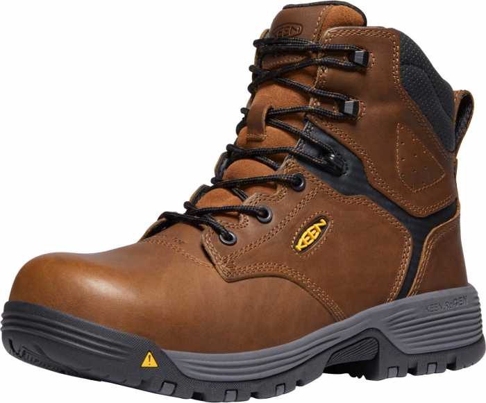alternate view #3 of: KEEN Utility KN1024182 Chicago, Tobacco/Black, Men's, Comp Toe, EH, WP, 6 Inch Boot