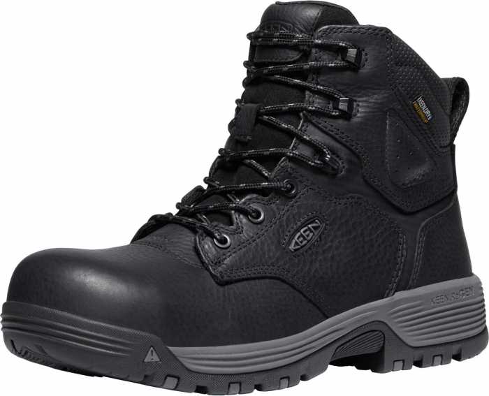 alternate view #3 of: KEEN Utility KN1024184 Chicago, Black, Men's, Comp Toe, EH, WP, 6 Inch Boot