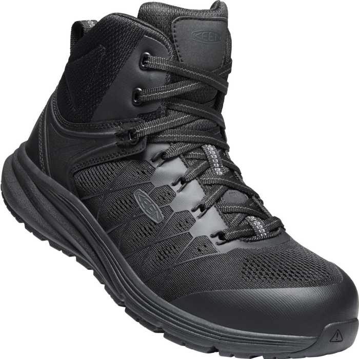 alternate view #2 of: KEEN Utility KN1024592 Vista Energy Mid, Black/Raven, Comp Toe, EH, Hiking, Work Boot
