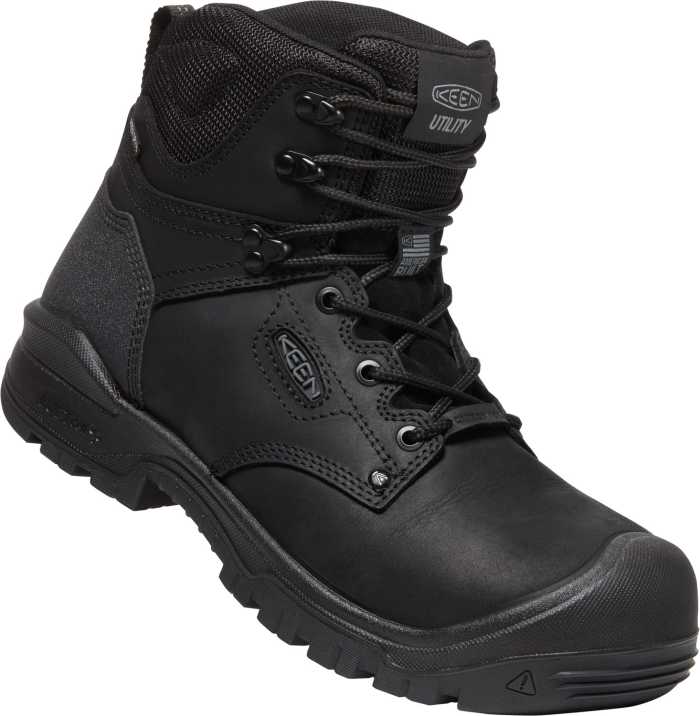 alternate view #2 of: KEEN Utility KN1026486 Independence, Men's, Black, Comp Toe, EH, WP, 6 Inch, Work Boot