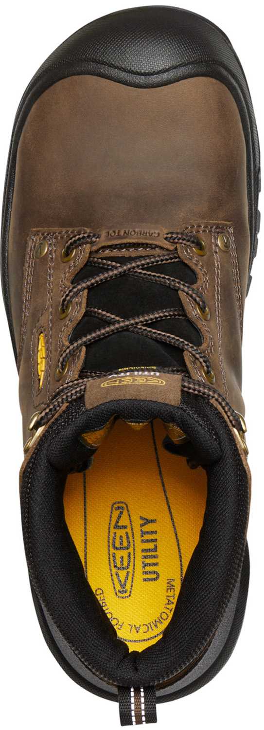 alternate view #3 of: KEEN Utility KN1026487 Independence, Men's, Dark Earth/Black, Comp Toe, EH, WP, 6 Inch, Work Boot