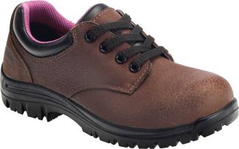 Avenger N7164 Women's, Brown, Comp Toe, EH, WP, Casual Oxford, Work Shoe