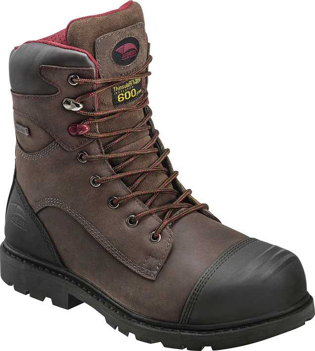 view #1 of: Avenger N7573 Men's, Brown, Nano Toe, EH, PR, WP/Insulated, 8 Inch