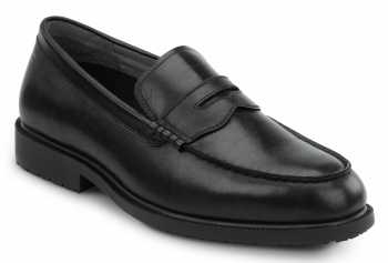 SR Max SRM3010 Burlington, Men's, Black, Penny Loafer Style Soft Toe Slip Resistant Work Shoe