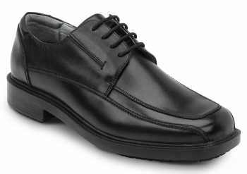 SR Max SRM3000 Manhattan, Men's, Black, Dress Style, MaxTRAX Slip Resistant, Soft Toe Work Shoe