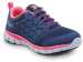 view #1 of: Reebok Work SRB032 Sublite Cushion Work, Women's, Navy/Pink, Athletic Style, MaxTRAX Slip Resistant, Soft Toe Work Shoe