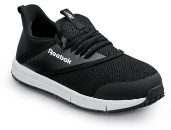 Reebok Work SRB062 DayStart Work, Women's, Black/White, Steel Toe, EH, MaxTRAX Slip Resistant, Low Athletic, Work Shoe