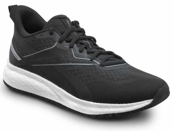 view #1 of: Reebok Work SRB3311 Floatride Energy, Men's, Black/White, Athletic Style, MaxTRAX Slip Resistant, Soft Toe Work Shoe