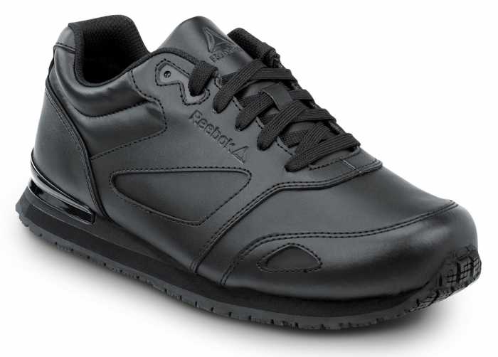 view #1 of: Reebok Work SRB970 Prelaris, Women's, Black, Jogger Style, MaxTRAX Slip Resistant, Soft Toe Work Shoe