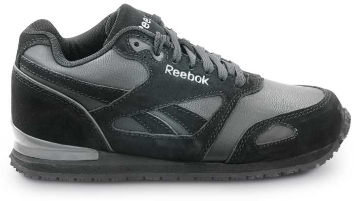 alternate view #2 of: Reebok Work SRB972 Prelaris, Black/Grey, Women's, Jogger Style Slip Resistant Soft Toe Work Shoe