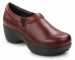 view #1 of: SR Max SRM131 Geneva, Women's, Burgundy, Clog Style, MaxTRAX Slip Resistant, Soft Toe Work Shoe