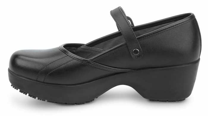 alternate view #3 of: SR Max SRM136 Vienna, Women's, Black Mary Jane Clog Style, MaxTRAX Slip Resistant, Soft Toe Work Shoe