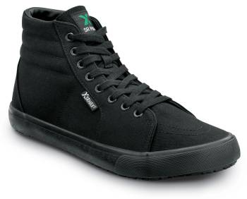Zapato de trabajo con puntera blanda, antideslizante MaxTRAX, estilo atlÒtico de tobillo alto, negro de hombre SR Max SRM1650 L.A.