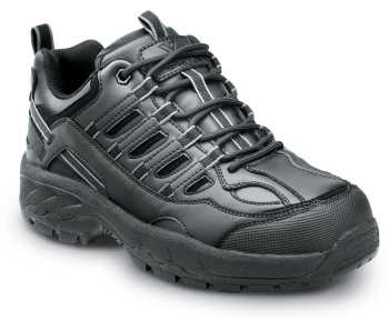 SR Max SRM4500 Carbondale, Men's, Black, Athletic Style, MaxTRAX Slip Resistant, Soft Toe Work Shoe