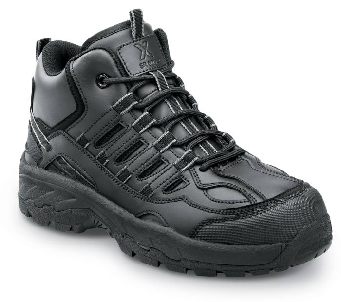 view #1 of: SR Max SRM4800 Carbondale, Men's, Black, Hi Top Athletic Style, MaxTRAX Slip Resistant, Soft Toe Work Shoe