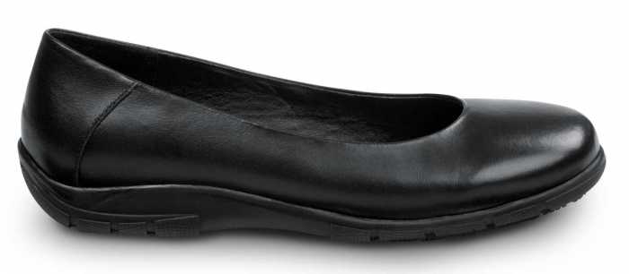 alternate view #2 of: Zapato de trabajo con puntera blanda, antideslizante MaxTRAX, estilo de vestir plano, negro, de mujer, SR Max SRM540 Asheville