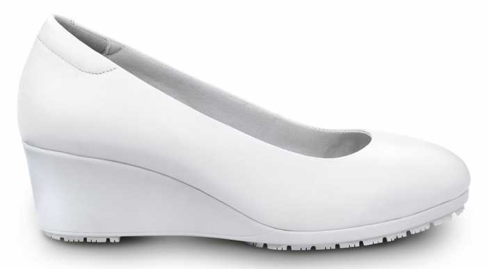 alternate view #2 of: Zapato de trabajo con puntera blanda, antideslizante MaxTRAX, estilo de vestir con cu±a alta, blanco, de mujer, SR Max SRM554 Orlando