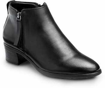Zapato de trabajo con puntera blanda, antideslizante MaxTRAX, estilo bota Demi, negro, de mujer, SR Max SRM560 Reno