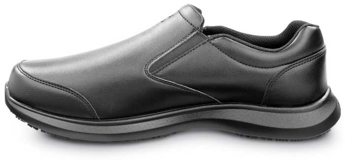 alternate view #3 of: Zapato de trabajo con puntera blanda, antideslizante MaxTRAX, estilo Oxford con elßsticos laterales, negro de mujer SR Max SRM652 Saratoga